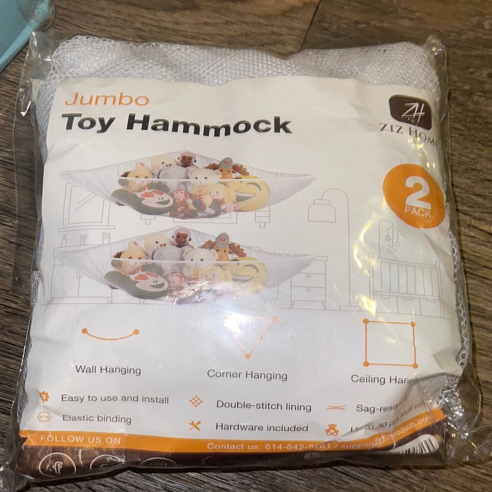 2 Jumbo Toy Hammock new in package